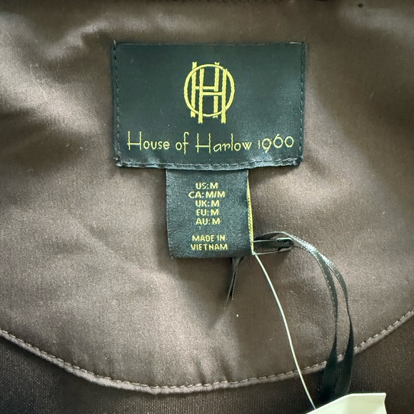 House of Harlow 1960 Faux Suede Crop Women’s Jacket Size Medium - Picture 5 of 6